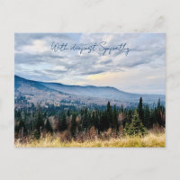 Blue Mountain View Tieftes Beileid Postkarte