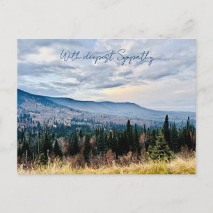Blue Mountain View Tieftes Beileid Postkarte