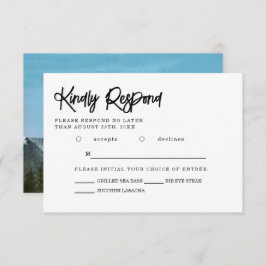 Blue Mountain Wedding - Wahl RSVP Karte