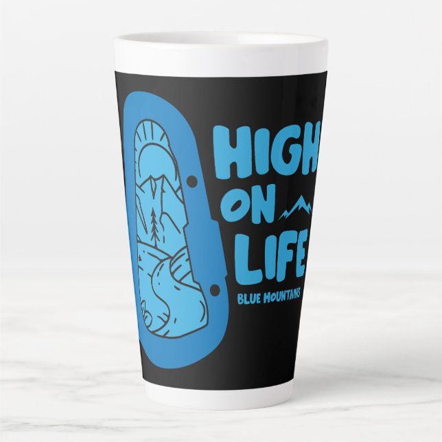 Blue Mountains Alpinismus Australien Milchtasse (Vorderseite)