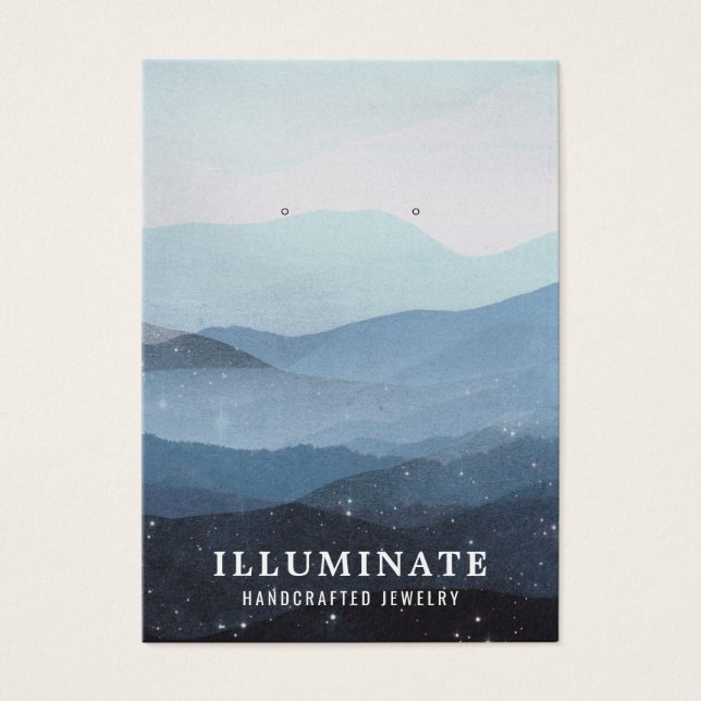 Blue Mountains Earring Display Cards (Vorderseite)