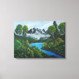 Blue Mountains Forest Lake Landschaft Leinwanddruck