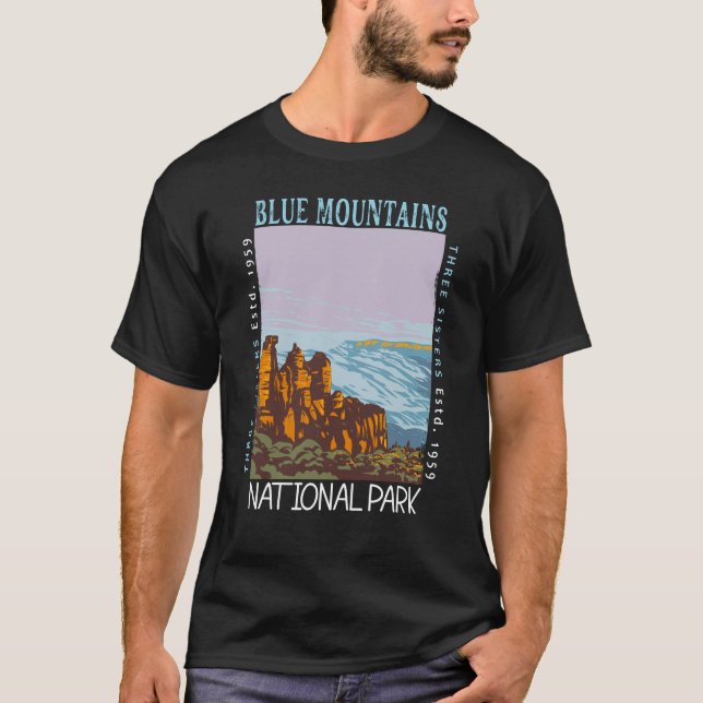 Blue Mountains Nationalpark Australien erschüttert T-Shirt (Vorderseite)