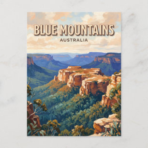 Blue Mountains Nationalpark Australien Postkarte