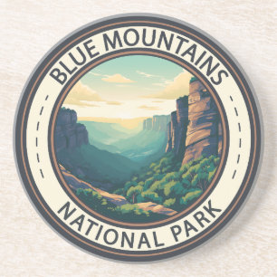 Blue Mountains Nationalpark Australien Vintage Getränkeuntersetzer