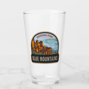 Blue Mountains Nationalpark Australien Vintage Glas