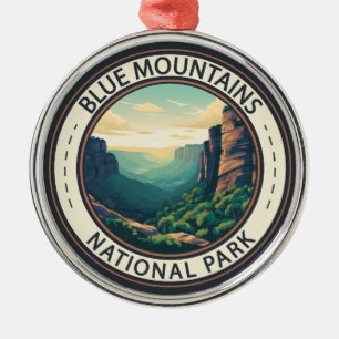 Blue Mountains Nationalpark Australien Vintage Ornament Aus Metall