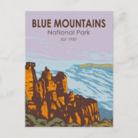 Blue Mountains Nationalpark Australien Vintage