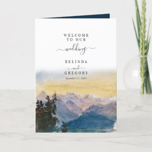 Blue Mountains Pine Wedding Order of Service Programm