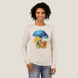 Blue Mushrooms  Tri-Blend Shirt