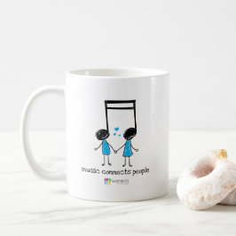 Blue Music Connects People Kaffeetasse