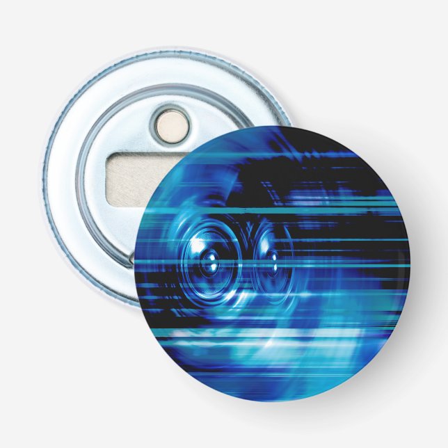 Blue Music Lautsprecher Flaschenöffner (Vorderseite)