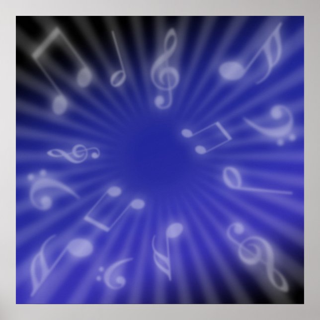 Blue Music Poster (Vorne)