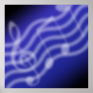 Blue Music Poster