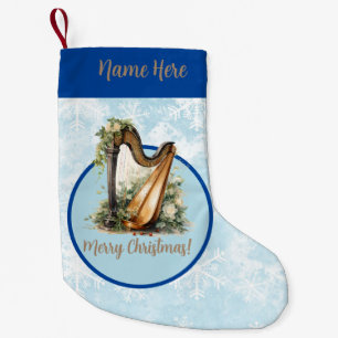 Blue Musical Harp Weihnachtsfest Strumpf Kleiner Weihnachtsstrumpf