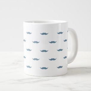 Blue Mustaches Jumbo-Tasse