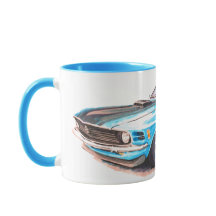 Blue Mustang Tasse 1970