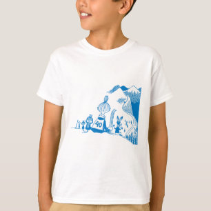 Blue Mymble And Co Skifahren Moomin Winter Games S T-Shirt