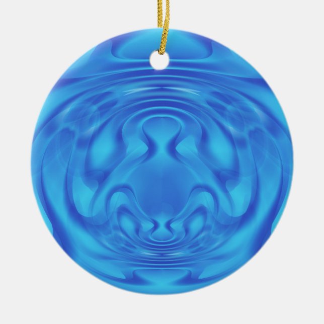 Blue Mystery Keramik Ornament (Vorne)