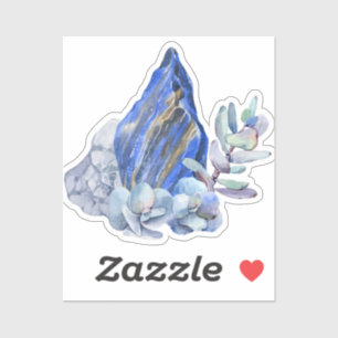 Blue Mystic Stones Aufkleber