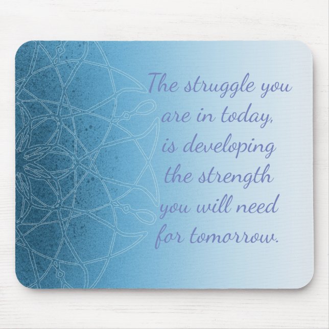 Blue Mystical Mandala Inspiration Mouse Pad Mousepad (Vorne)