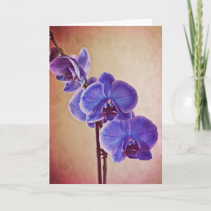 Blue Mystique Orchius Note Card Karte