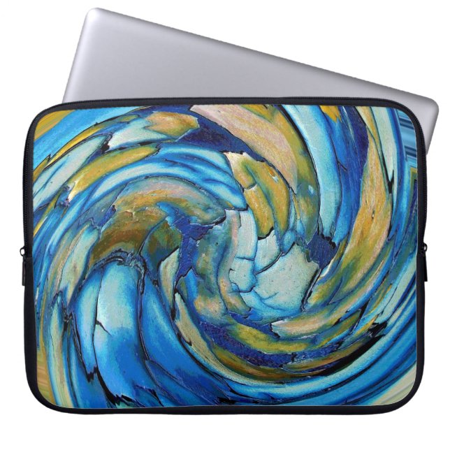 Blue N Gold Dolphin vs Eagle Laptop Sleeve (Vorderseite)