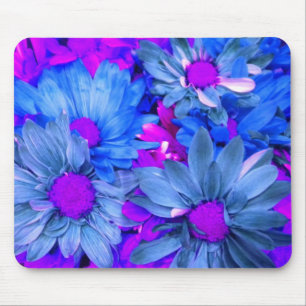 Blue N Lila Daisies Mousepad