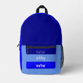 Blue Nachhaltig Custom Schlep Personalisierter Nam Bedruckter Rucksack