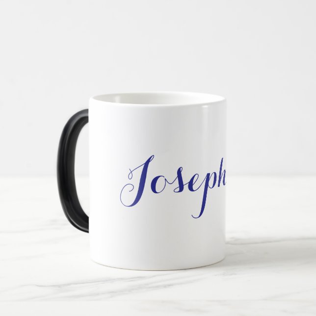 Blue Name Josephine Morphing Mug Verwandlungstasse (Vorderseite Links)
