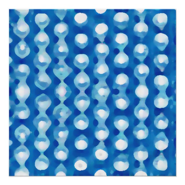 Blue Nanoparticle Pattern Fotodruck (Vorne)