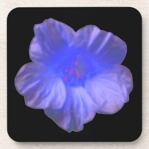 Blue Nasturtium Blume Cork Untersetzer