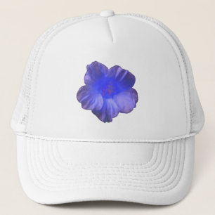 Blue Nasturtium Blume Hat Truckerkappe
