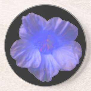 Blue Nasturtium Blume Untersetzer