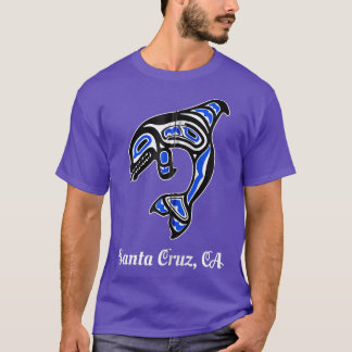 Blue National American Cruz Santa CA Tribal Orca K T-Shirt