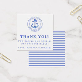 Blue Nautical Anchor - Nautical Wedding Vielen Dan