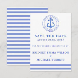 Blue Nautical Anchor | Save the Date Hochzeit