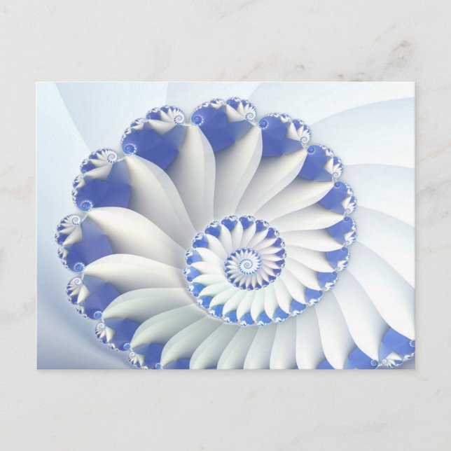 Blue Nautilus Postkarte (Vorderseite)