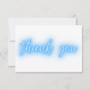Blue Neon Danke Ihnen Trendy