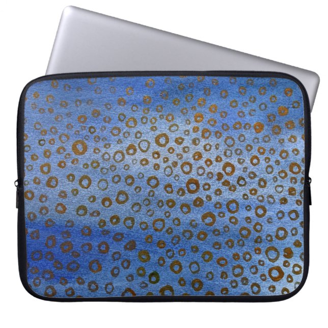 Blue Neopren Laptop Sleeve 15 Zoll (Vorderseite)