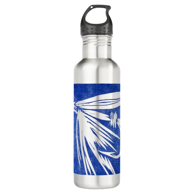 "Blue Net Fly" Custom Water Flasche Edelstahlflasche (Vorderseite)