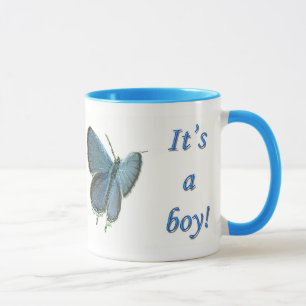 Blue New Baby Boy Tasse