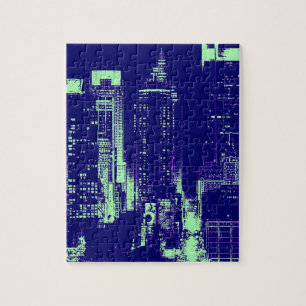 Blue New York City Puzzle