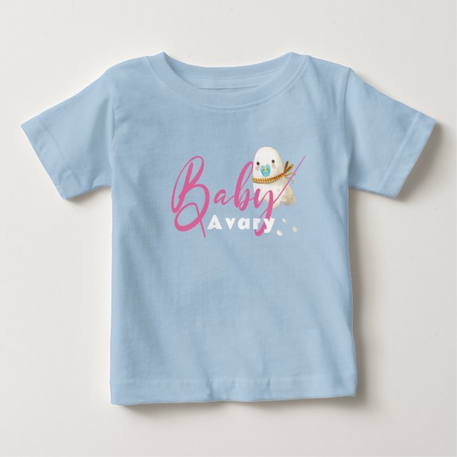 Blue Niedlich Baby Ghost Schnuller Scarf Boo Baby T-shirt (Vorderseite)