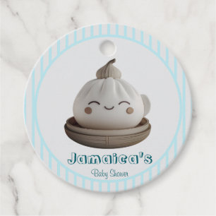 Blue Niedlich Dumpling Baby Duwer Fevor Tags Geschenkanhänger