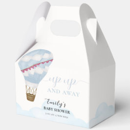 Blue Niedlich Modern Boho Hot Air Ballon Babydusch Geschenkschachtel