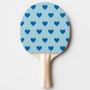 Blue Niedlich Simple Heart Pattern Tischtennis Schläger