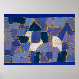 Blue Night, 1937 von Paul Klee Poster