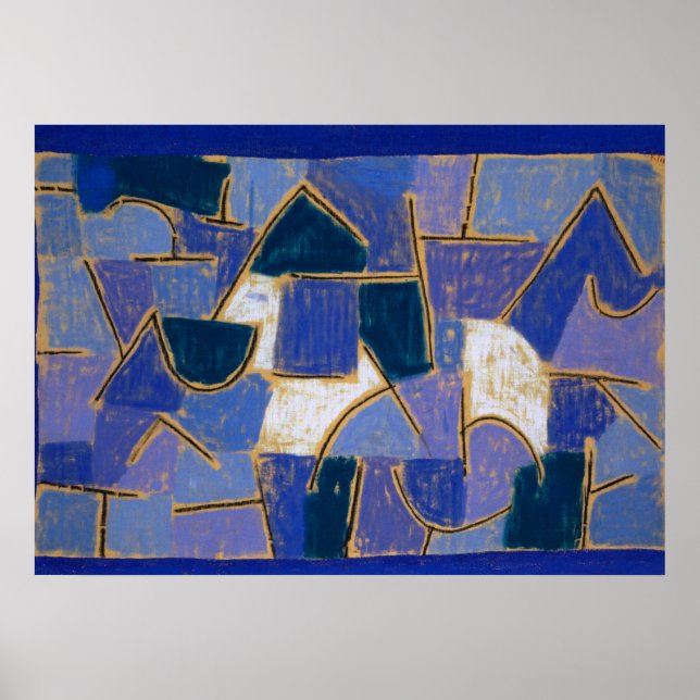 Blue Night, 1937 von Paul Klee Poster (Vorne)