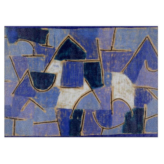 Blue night - Paul Klee Schneidebrett (Vorderseite)